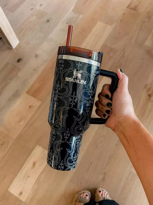Stanley 40 oz Quencher H2.0 Vacuum Tumbler – Western Heritage Edition